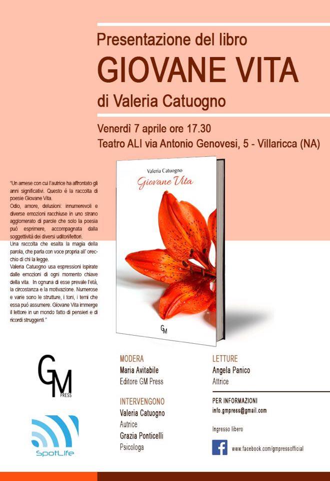 Presentazione Del Libro Giovane Vita Di  Valeria Catuogno